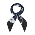 ALBURY TULIP SCARF IN NAVY, BLACK AND WHITE
