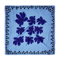 SWAMP ROSE SCARF IN SLATE BLUE, SKYBLUE, AND BLACK