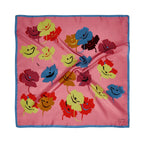 BROOKLYN DAISY SCARF IN MULTI, ROSE AND BABY BLUE