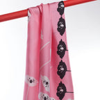 BLÁTH POIPÍN SCARF IN FLAMINGO, BLACK AND WHITE