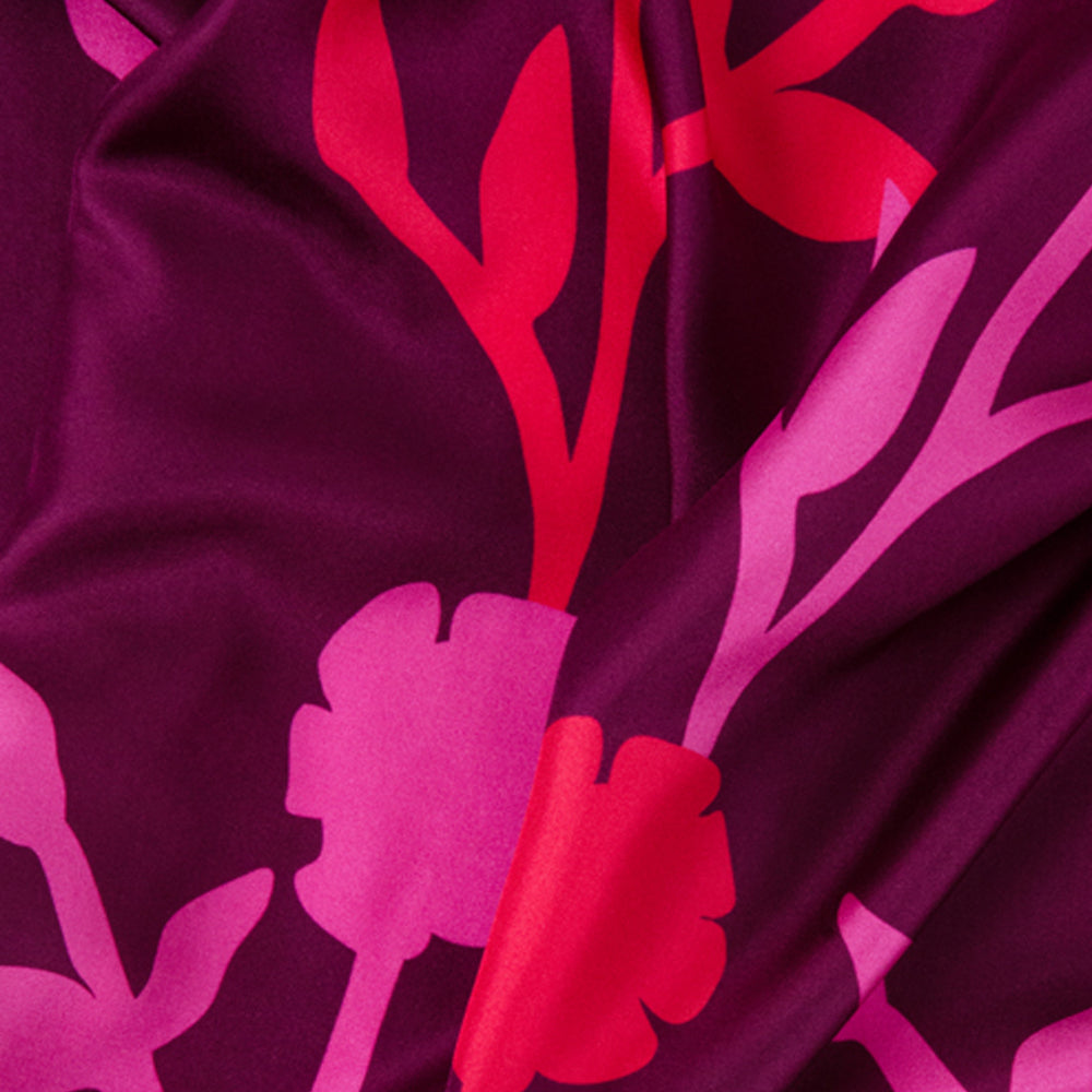 GARDENIA SCARF IN BERRY, MAGENTA AND PINK