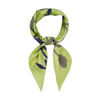GARDENIA SCARF IN LEMON, INDIGO AND GREY