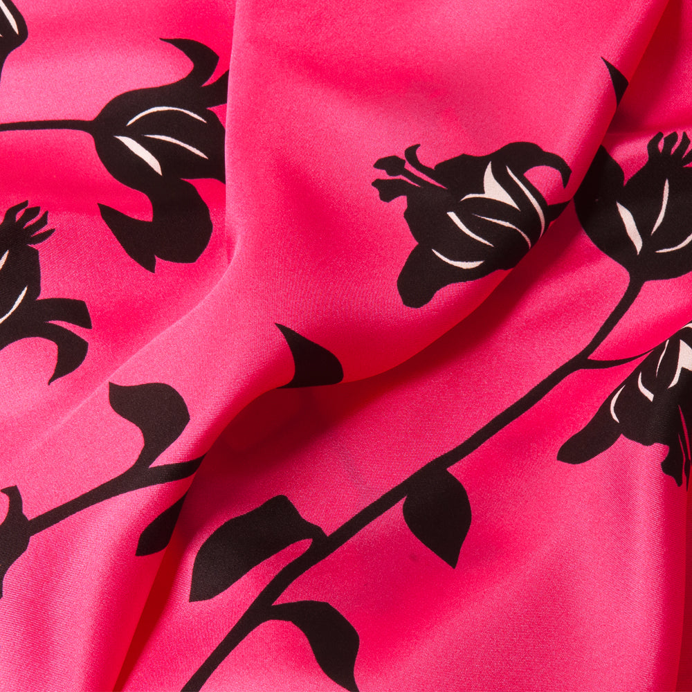 LILY LADDER SCARF IN HOT PINK AND BLACK