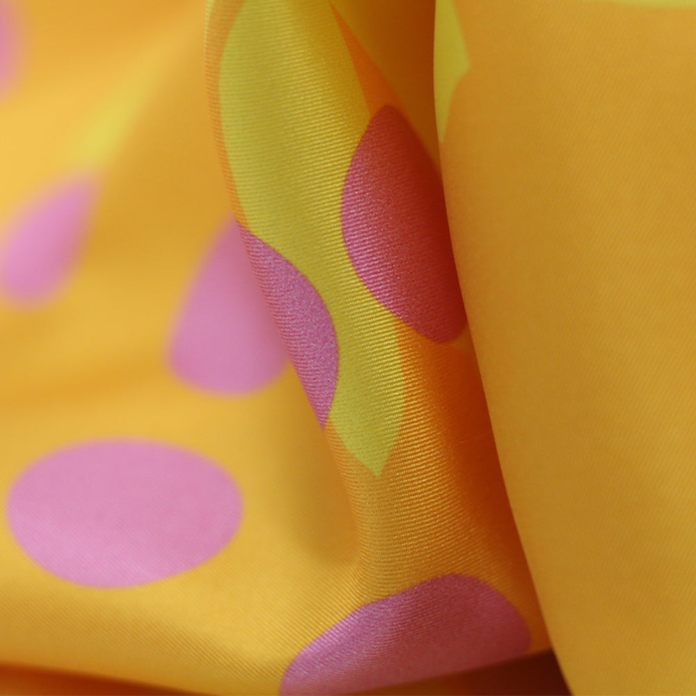 MILLIONBELLS SCARF IN AMBER, YELLOW AND BABY PINK