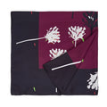 VERBENA SCARF IN CHARCOAL, MAROON, AND WINTER WHITE