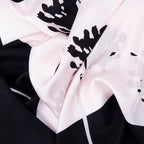 VERBENA SCARF IN RICH WHITE, CREAM AND BLACK